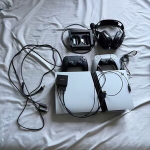 Sony PlayStation 5 Console Bundle - White and Black Components
